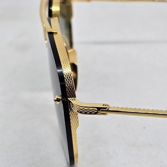 DITA Gold Aviator Sunglasses with Green Lenses main image 7